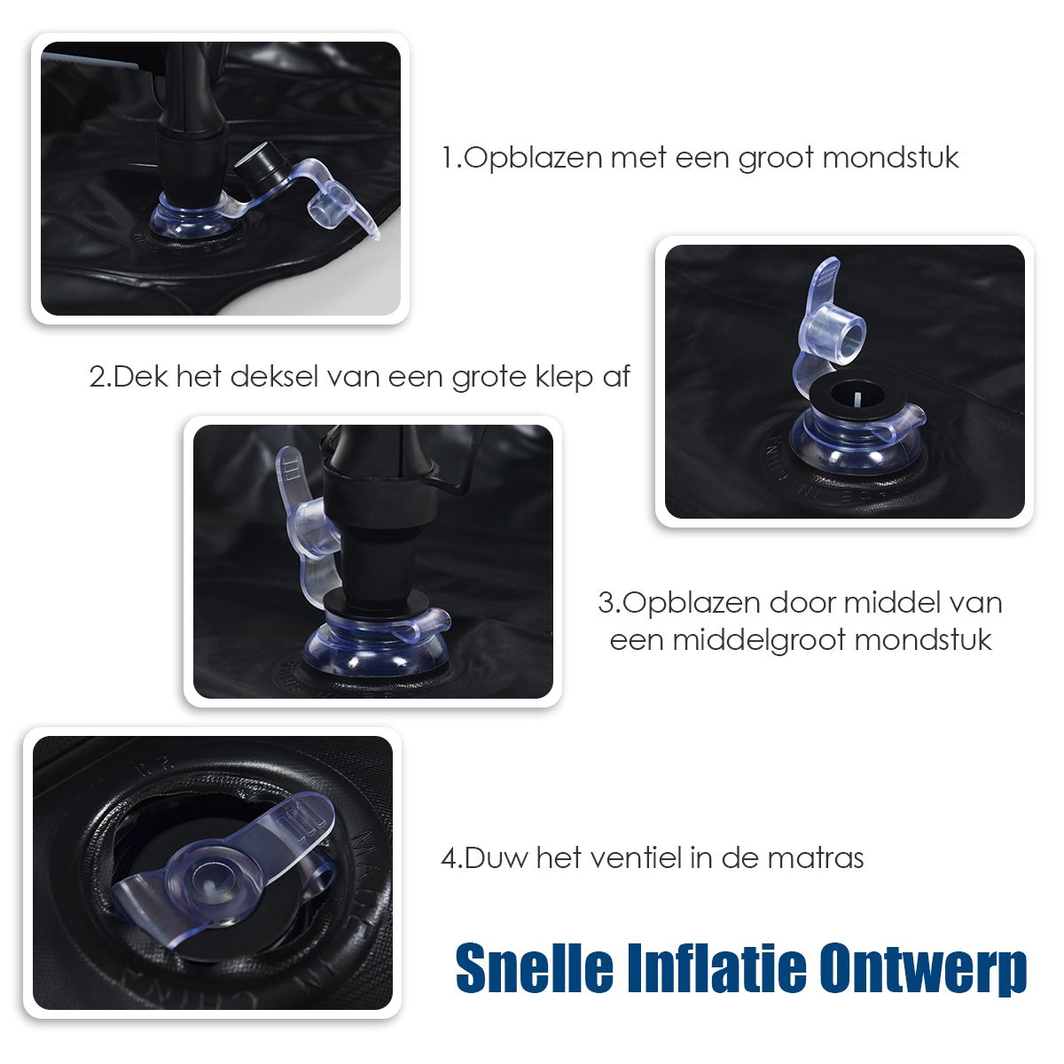coast Auto-Luftmatratze - 180×123×12,5 cm - Schwarz - Aufblasbare Rücksitz-Luftmatratze mit elektrischer Pumpe