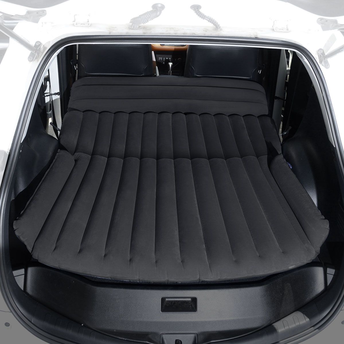 coast Auto-Luftmatratze - 180×123×12,5 cm - Schwarz - Aufblasbare Rücksitz-Luftmatratze mit elektrischer Pumpe