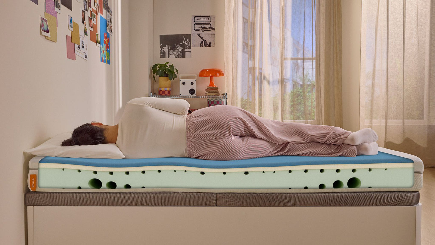 Emma One Matratze - 100 x 200 cm - Ergonomisch und belüftet - Abnehmbarer und waschbarer Bezug - Komfortabel und langlebig