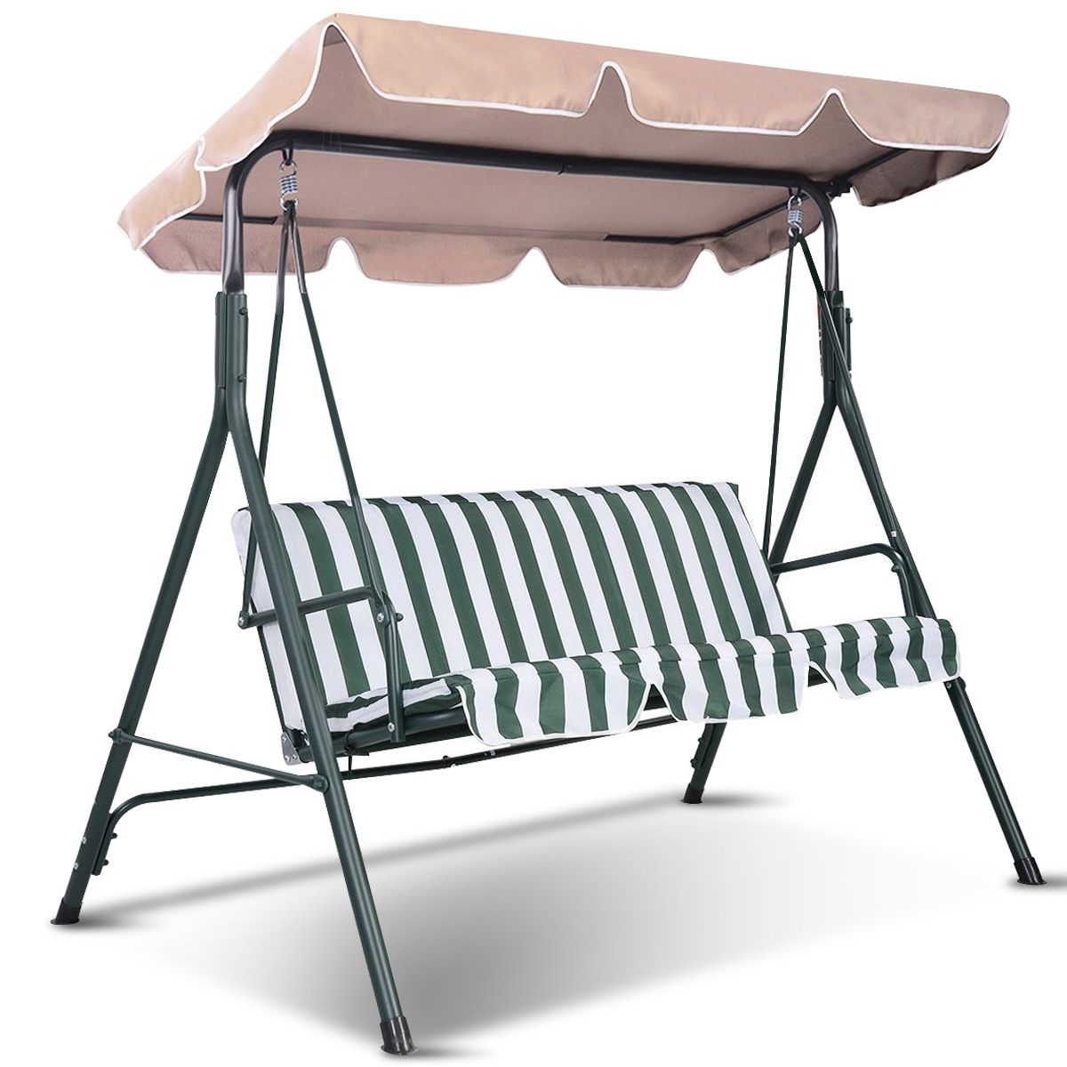 Coast Swing Vordach Ersatztuch 191x132 cm Beige - Wasserdichtes Polyesterdach für Gartenschaukel