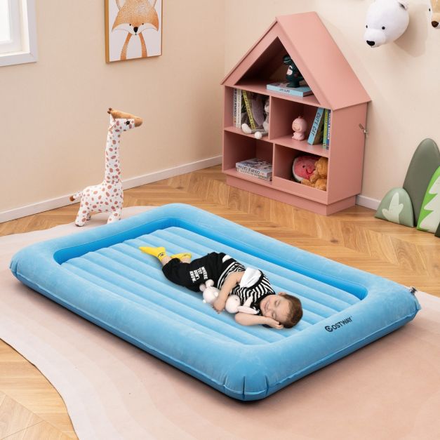 Coast Aufblasbare Matratze - PVC + Flock - Blau - Max.150 kg - 165x118x20 cm