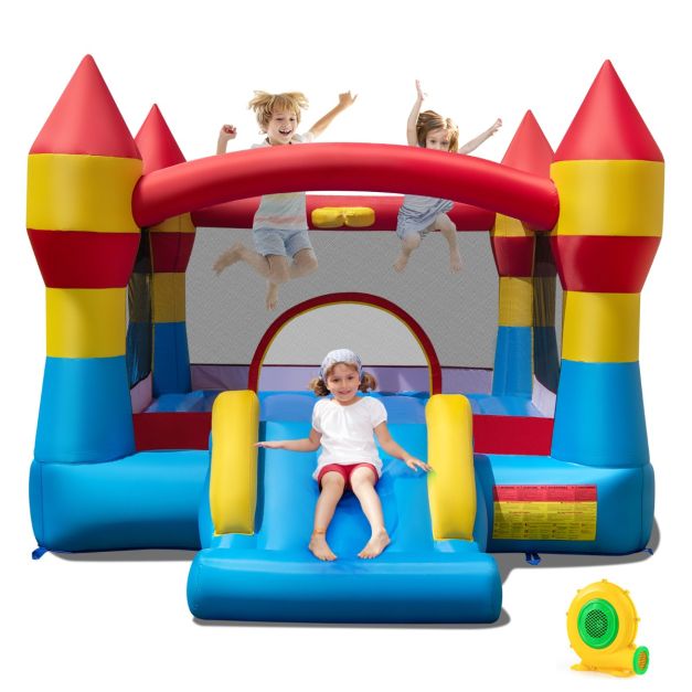 Coast Bouncy Castle 3-in-1 - aufblasbar - Rutsche - 550 W Gebläse