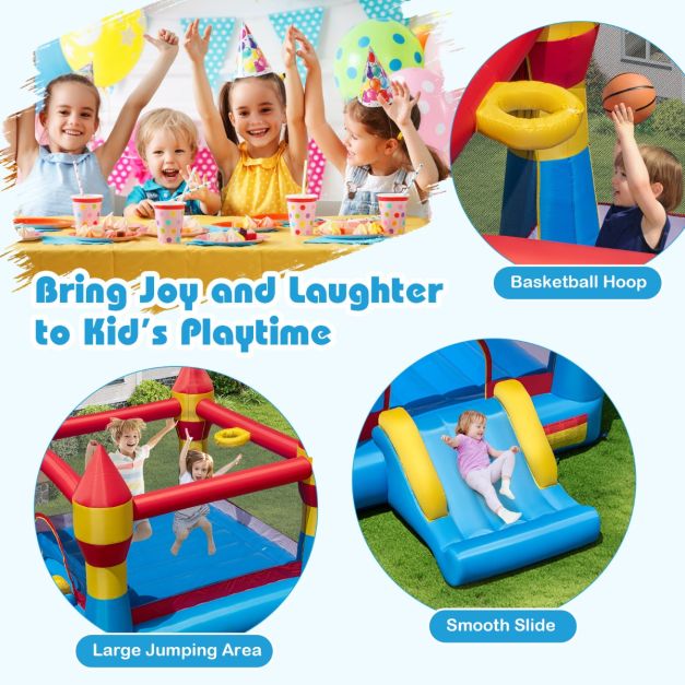 Coast Bouncy Castle 3-in-1 - aufblasbar - Rutsche - 550 W Gebläse