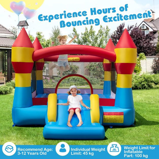 Coast Bouncy Castle 3-in-1 - aufblasbar - Rutsche - 550 W Gebläse