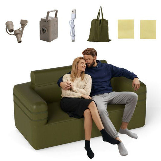 Coast Outdoor Bank - Aufblasbar - Tragbar - Multifunktional - 176 x 84 x 81 cm - Grün