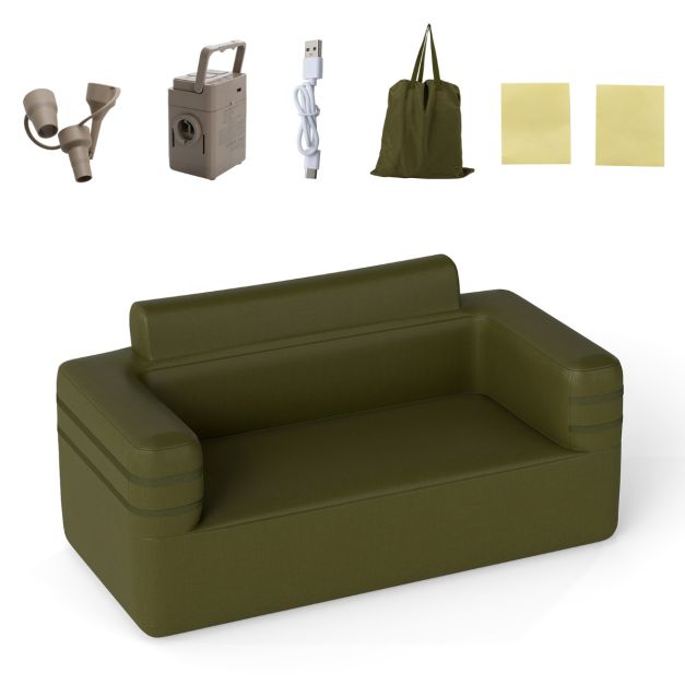 Coast Outdoor Bank - Aufblasbar - Tragbar - Multifunktional - 176 x 84 x 81 cm - Grün