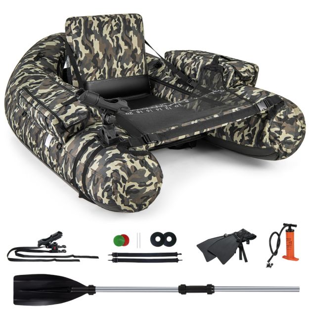 Küste Aufblasbares Fischerboot - Max.150 kg - Camouflage - PVC - 146x109x44 cm