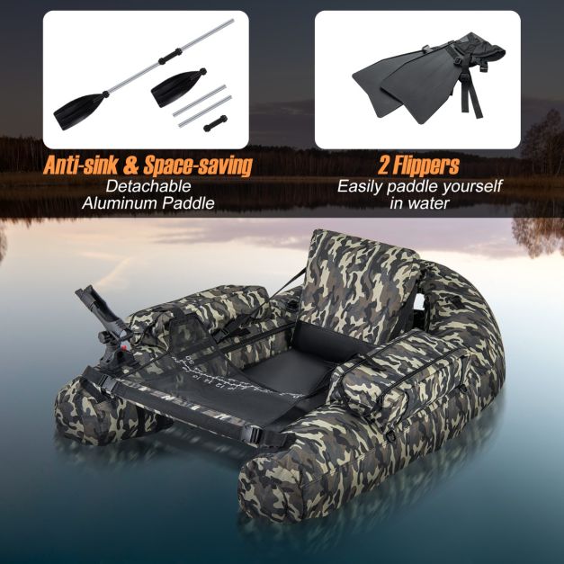 Küste Aufblasbares Fischerboot - Max.150 kg - Camouflage - PVC - 146x109x44 cm