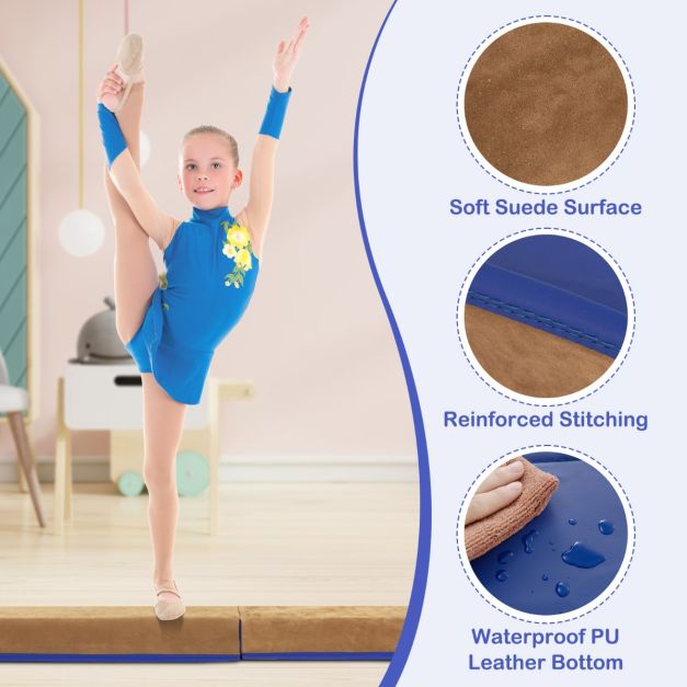 Coast Balance Beam - faltbar - EVA & EPE-Schaum - Max 73Kg - 240 x 15 x 6.5cm - Blau