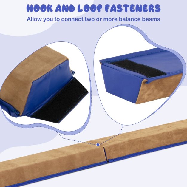Coast Balance Beam - faltbar - EVA & EPE-Schaum - Max 73Kg - 240 x 15 x 6.5cm - Blau