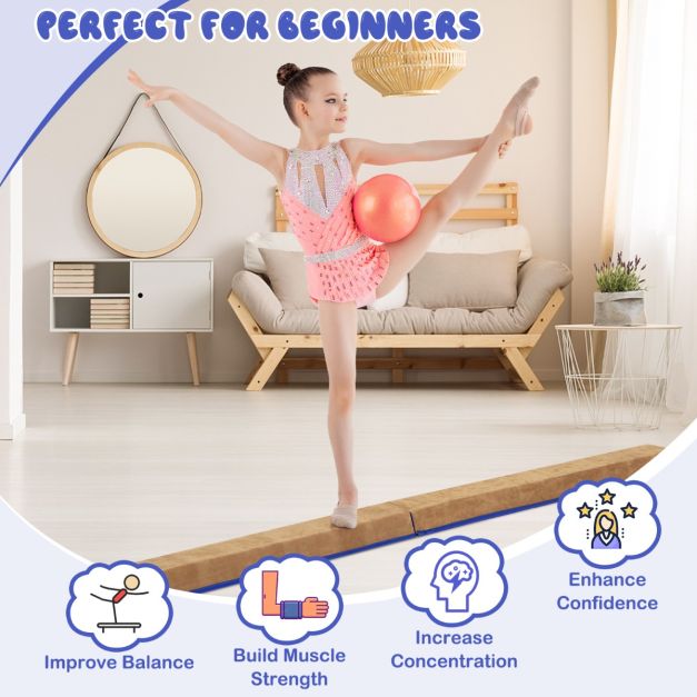 Coast Balance Beam - faltbar - EVA & EPE-Schaum - Max 73Kg - 240 x 15 x 6.5cm - Blau