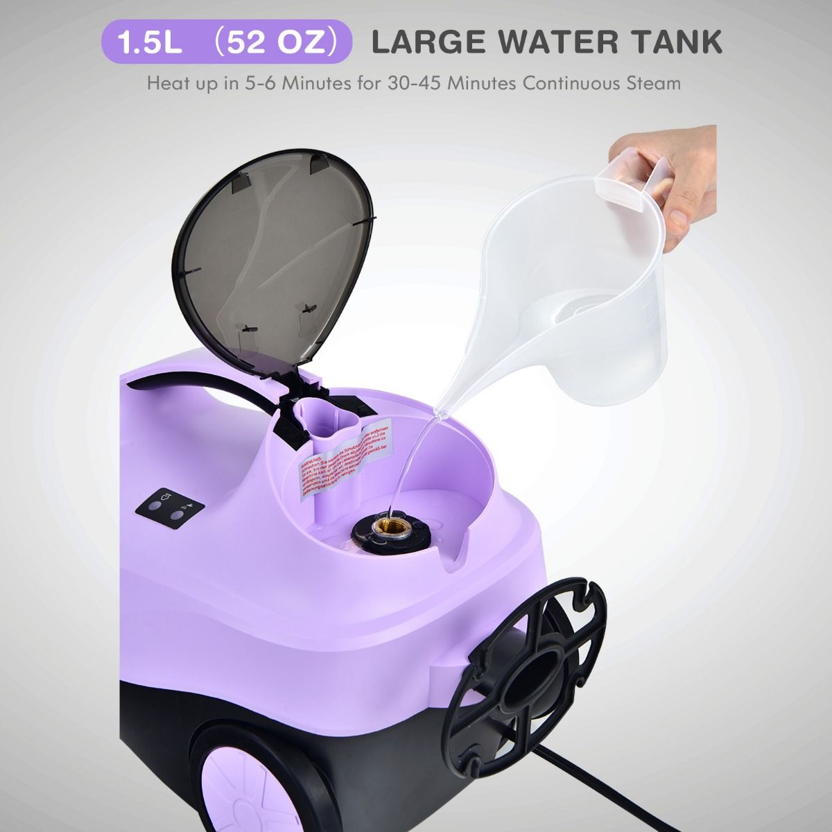 Coast Multifunktions-Dampfreiniger - inklusive Zubehör - 2000W - 1,5L Tank - Lila