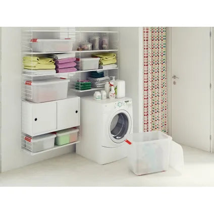 Keter Kis K Latch Aufbewahrungsbox - 43 L - 6 Stück - stapelbar & nestbar - Transparent - Kunststoff