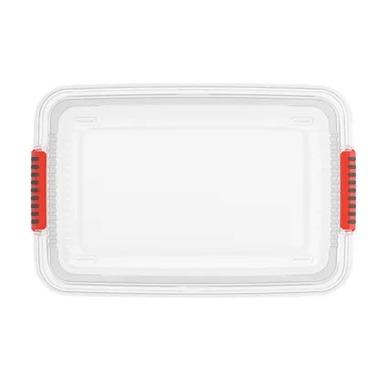 Keter Kis K Latch Aufbewahrungsbox - 43 L - 6 Stück - stapelbar & nestbar - Transparent - Kunststoff