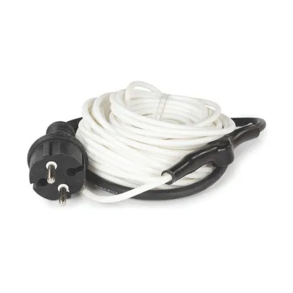Perel Frostschutzkabel - Ausgestattet mit automatischem Thermostat und wasserdichtem Ip68-Gehäuse und drei Wärmestufen - Für Wasserrohre und Kanäle - Weißes Polyethylen - Zwölf Meter