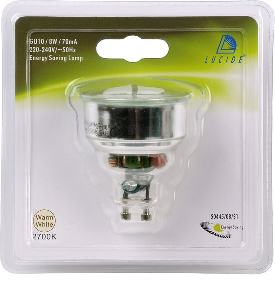 10er Set - Lucide Reflektor GU10 Spot - Ø 5 cm - 8 W