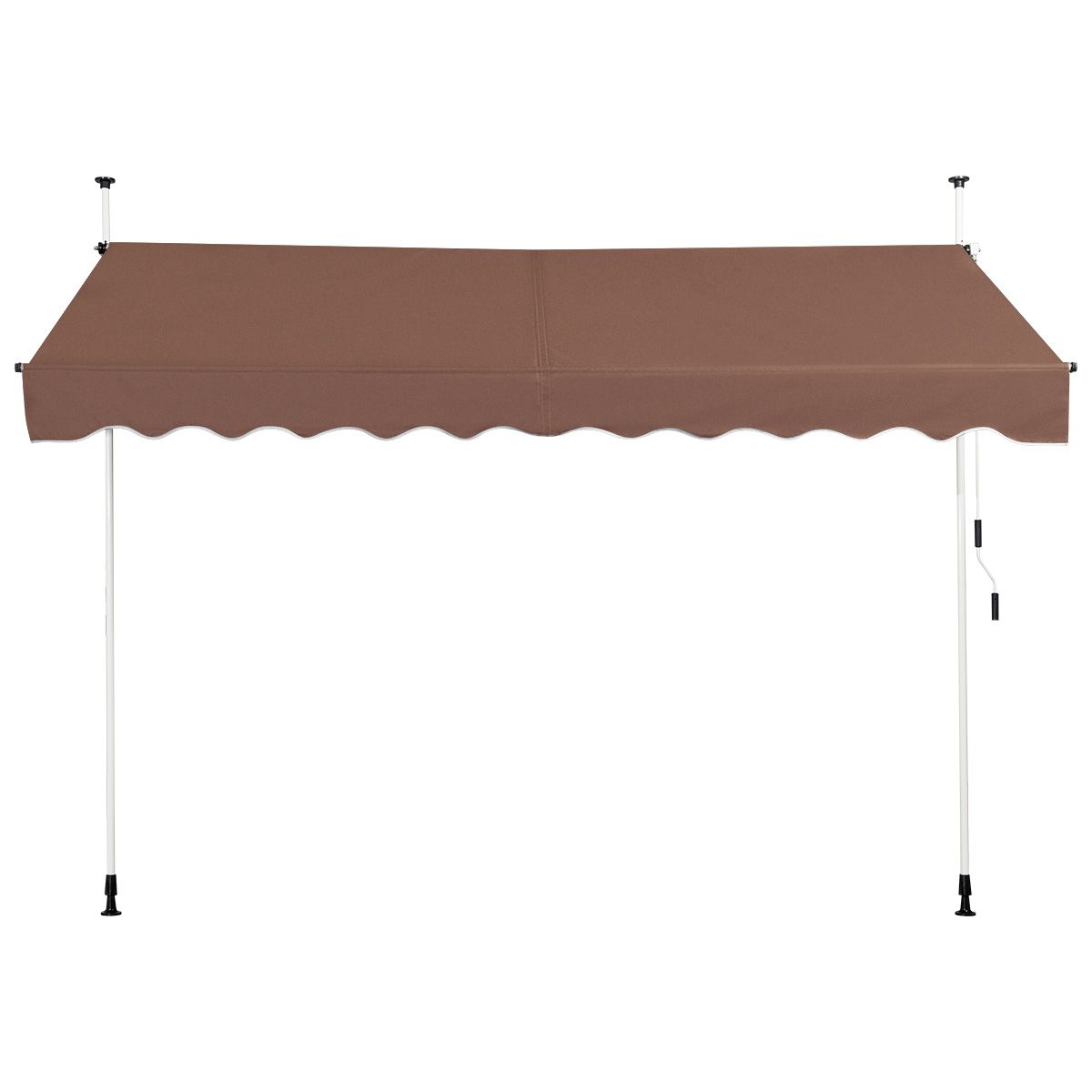 Coast Sunshade 300x120 cm Höhenverstellbar Braun - Ausziehbares Sonnensegel für Balkon, Terrasse oder Fenster