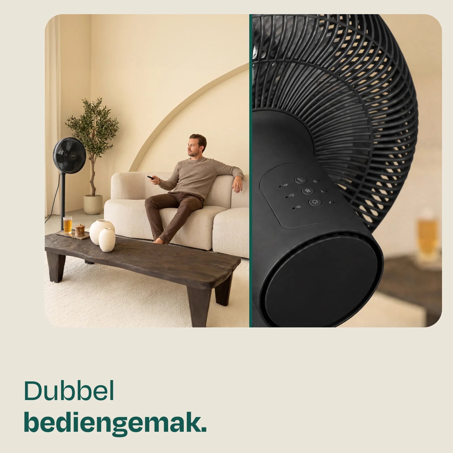 VONROC Standventilator mit Fernbedienung – in 3 Höhen verstellbar, mit 7 Ventilatorflügeln und Timer – für Schlafzimmer und Wohnzimmer – schwarzer Kunststoff – 110 cm