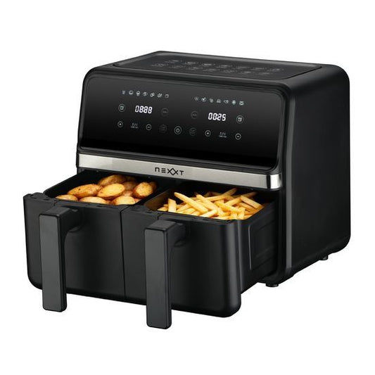 Nexxt Dual Basket Airfryer - 8L 2x 4L - Schwarz