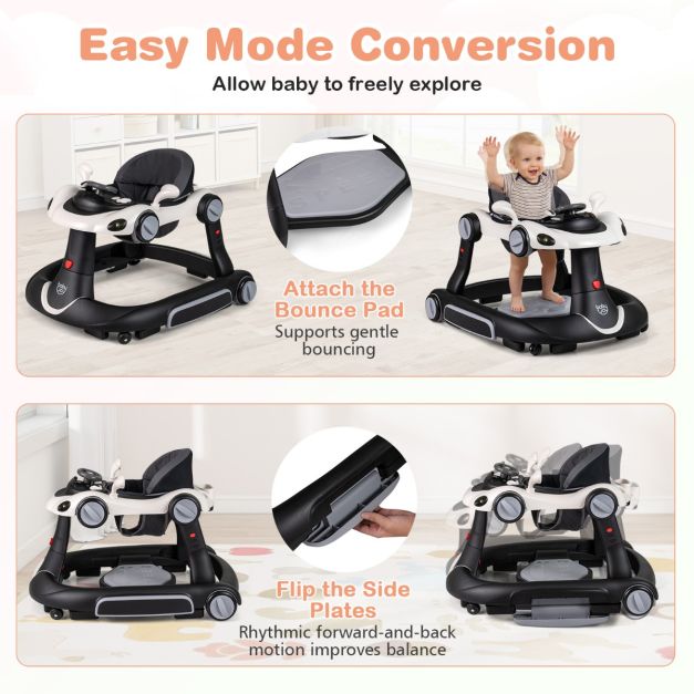 Coast Baby Walker - 7-in-1 - Kinderwagen - Spielbrett - Musik - Licht