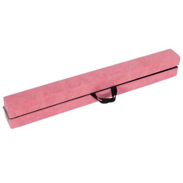 Coast Balance Beam - faltbar - Schaumstoff - Holz - Gymnastik - 240cm - Rosa