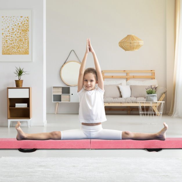 Coast Balance Beam - faltbar - Schaumstoff - Holz - Gymnastik - 240cm - Rosa