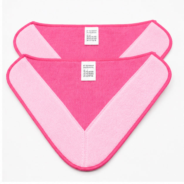 Techweise Mop-Tücher im 2er-Set - Für Pink Limited Edition TS2 Dampfreiniger - Waschbar bei 60°C