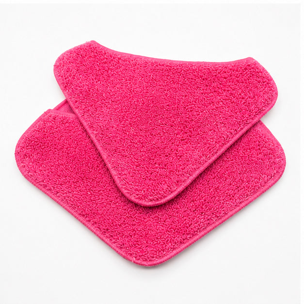 Techweise Mop-Tücher im 2er-Set - Für Pink Limited Edition TS2 Dampfreiniger - Waschbar bei 60°C