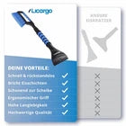 LICARGO Eiskratzer mit Schneebesen – Mit extra breiter Kratzkante, weichen Borsten und ergonomischem Griff – Für PKW und SUV – Schwarzer und blauer Kunststoff – 67 Zentimeter