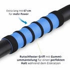 LICARGO Eiskratzer mit Schneebesen – Mit extra breiter Kratzkante, weichen Borsten und ergonomischem Griff – Für PKW und SUV – Schwarzer und blauer Kunststoff – 67 Zentimeter