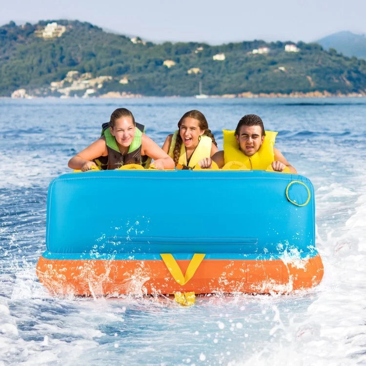 Küsten-Schleppboje - 3Personen - aufblasbar - Schlepppunkte - 300kg - 193x189x82cm - mehrfarbig