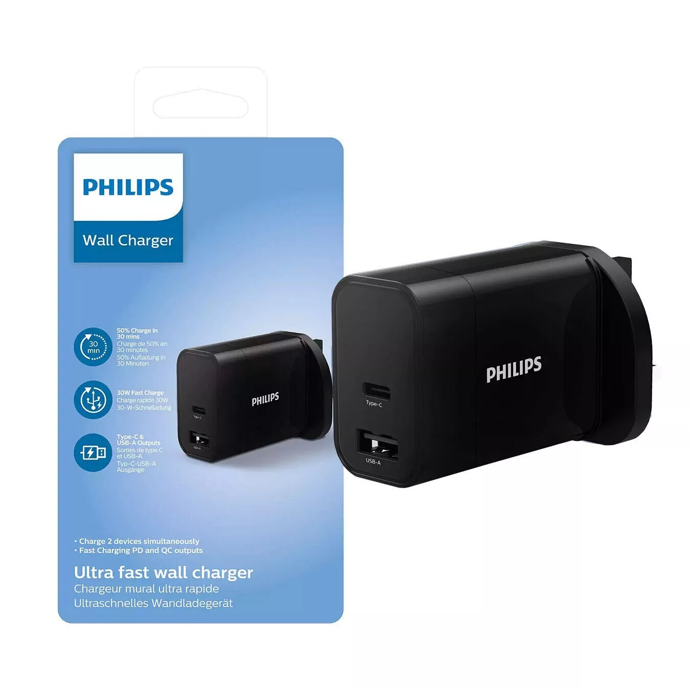 Philips 30W - Ladegerät - 3-polige Steckdose