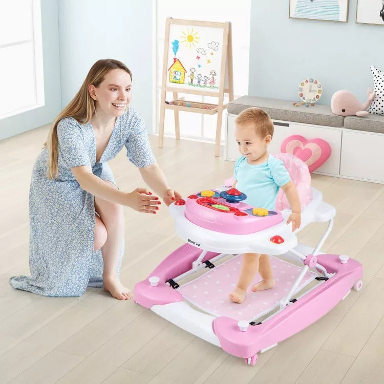 Coast Baby Kinderwagen - Zusammenklappbar - 6 x 1 - Höhenverstellbar - 71 x 61 x 50 cm - Pink