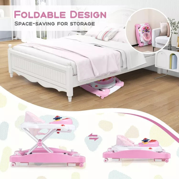 Coast Baby Kinderwagen - Zusammenklappbar - 6 x 1 - Höhenverstellbar - 71 x 61 x 50 cm - Pink