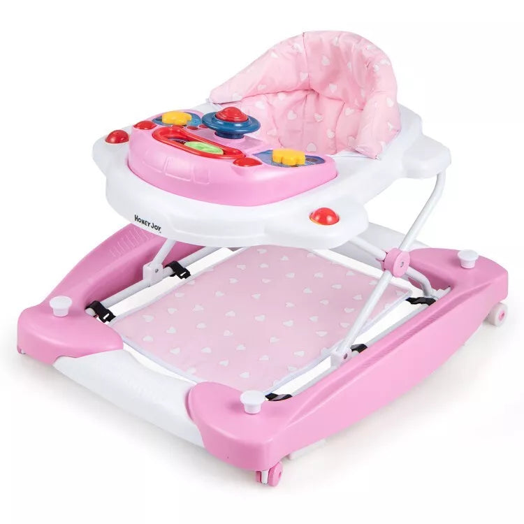 Coast Baby Kinderwagen - Zusammenklappbar - 6 x 1 - Höhenverstellbar - 71 x 61 x 50 cm - Pink