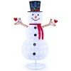 Coast SnowGlow Weihnachtsschneemann 184 cm Weiß mit LED Lichtern - 200 Lichter