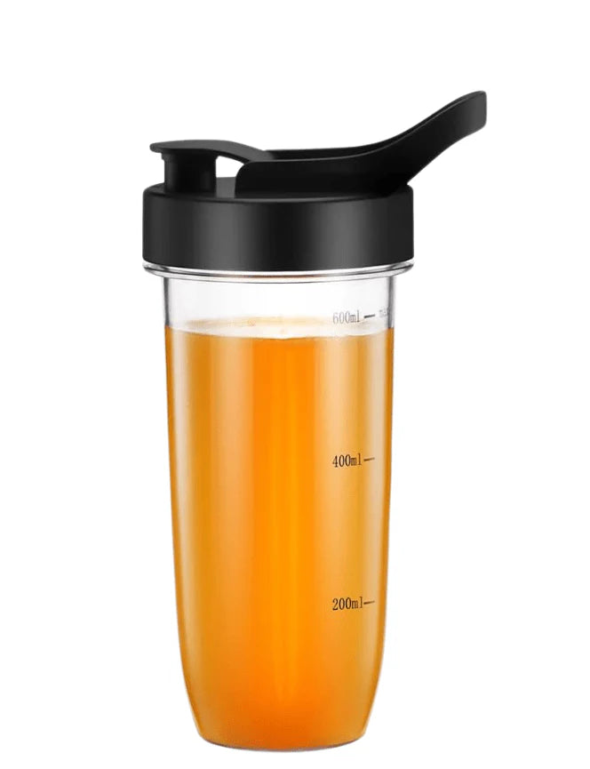Safecourt Kitchen Extra-Becher für BL200 Mixer – Sportbecher – mit universeller Kompatibilität, leichter Handhabung und perfekt schließendem Deckel – für Sport und unterwegs – transparenter Kunststoff – Größe 1