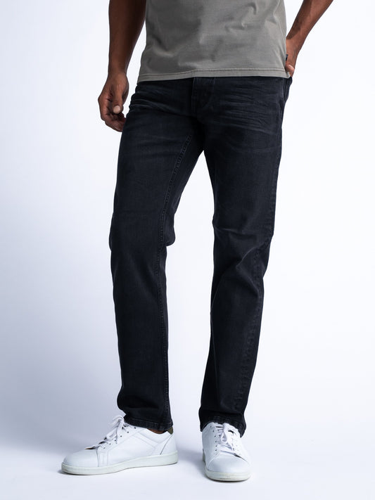 Starling Straight Denim W31-L32 Black Stone - Bequeme Regular Fit Jeans