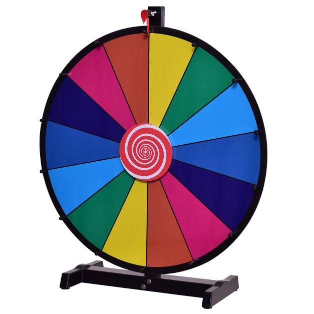 Coast Glücksrad Multicolour - Wiederverwendbares Preisrad mit Marker und Wischer - Ø48 cm