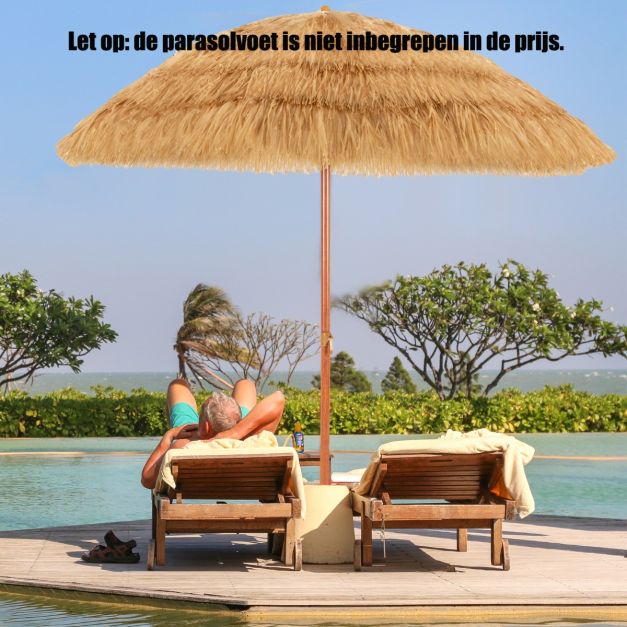 Coast 200 cm kippbarer Sonnenschirm für den Strand - Natur - tragbar mit Sandanker