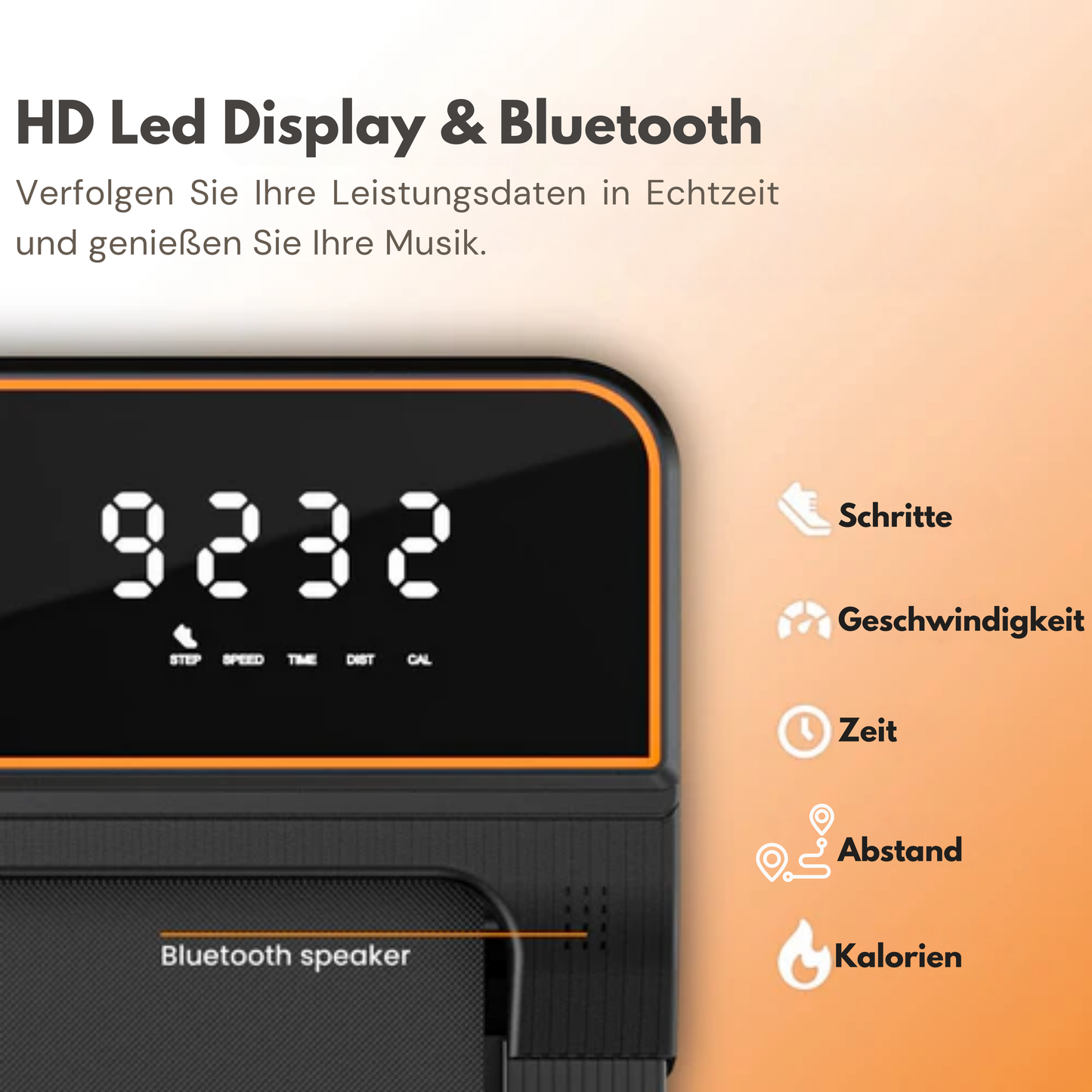 Moovv SmartStep Pro v2 Incline - Laufband mit 6% Steigungsfunktion - Klappbar - 1-12km/h - Inkl. Zubehör - 124 x 64 x 13 cm - Schwarz