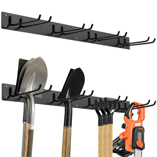 Coast Werkzeugständer - Metall - Wand - 8 Haken - 91 cm - Schwarz