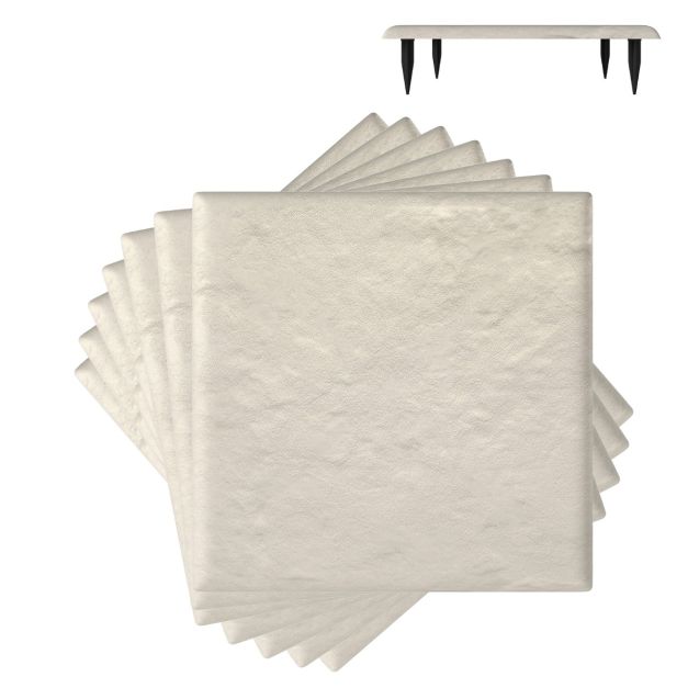 Coast Trittsteine - 8-teilig - 40x40 cm - Gartenweg - PP - Beige