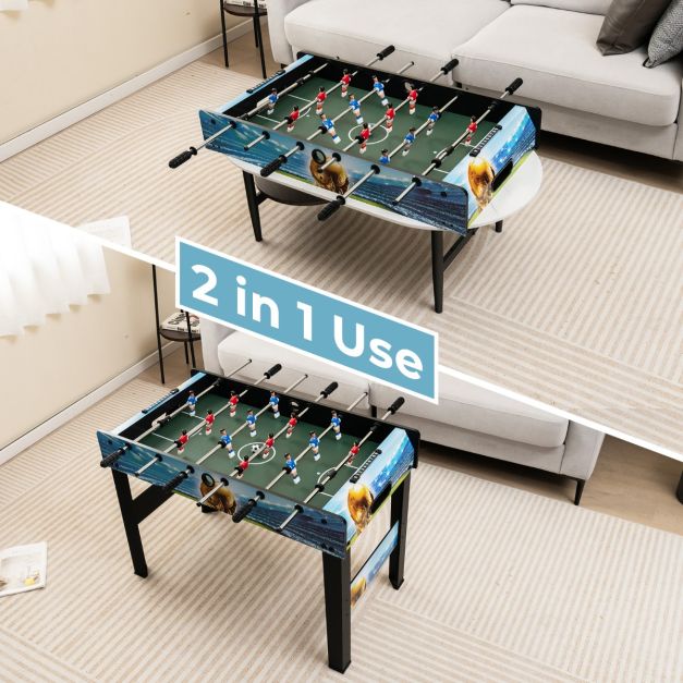 Coast Mini Tischfußballspiel - Inklusive 2 Bälle - Mit Punktezähler und abnehmbaren Beinen - 94 x 51 x 68,5 cm
