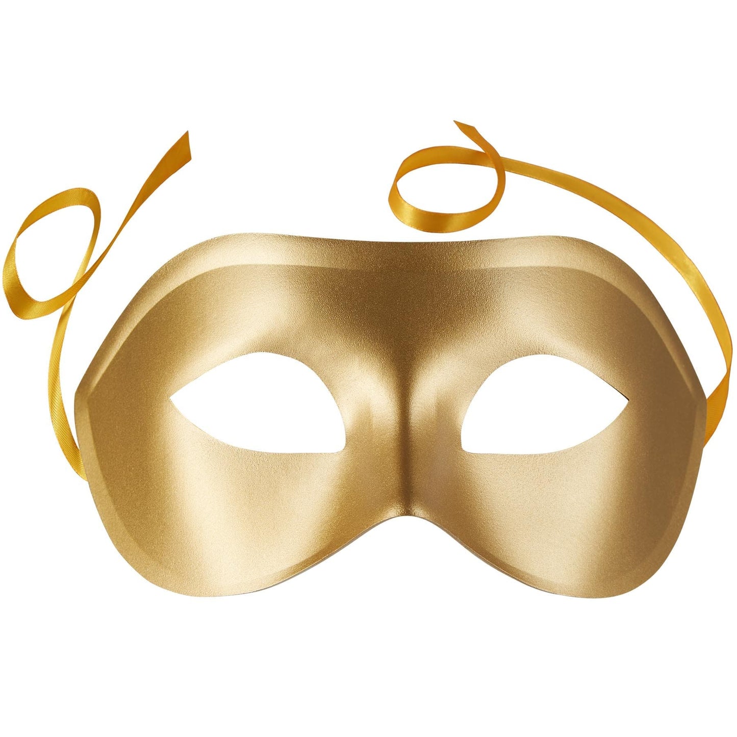 venezianische Maske - schlichtes Gold - 18 × 9 cm