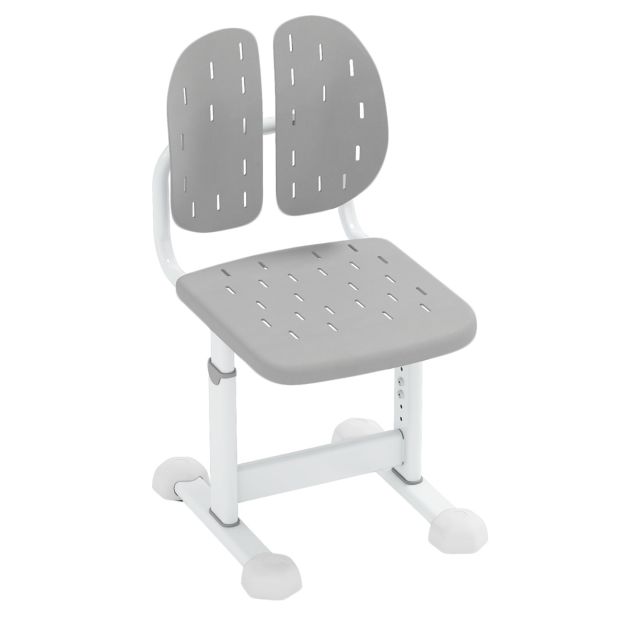 Coast Adjustable High Chair - Doppelte Rückenlehne - verstellbar - Ergonomisch - Metallrahmen - 100 kg belastbar - Grau