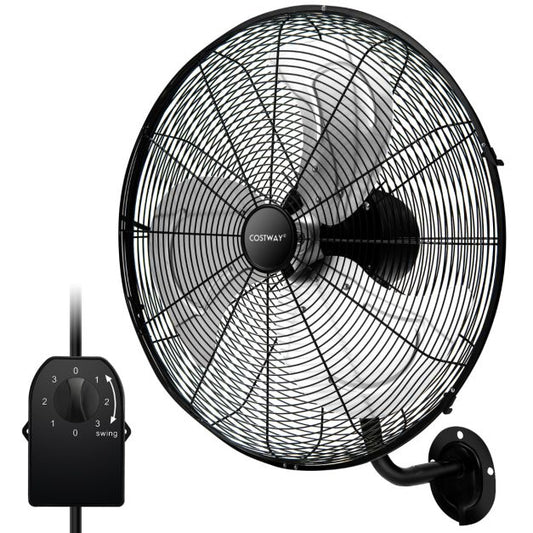 Coast Fan - Ø56 cm - Oszillierend - 1300 RPM - 3 Stufen - 56 x 42 x 68 cm - Schwarz