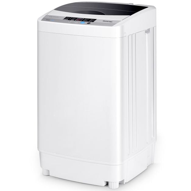 Coast Mini-Waschmaschine 4,5 kg – Vollautomatische Toplader-Waschmaschine mit Display, 50 x 50 x 85 cm – Grau